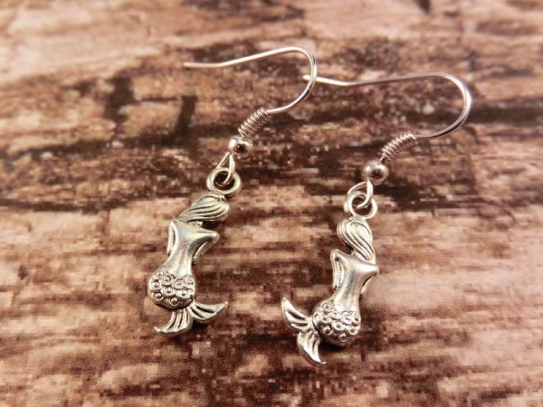 Meerjungfrauen Ohrringe Vintage Optik Ariel